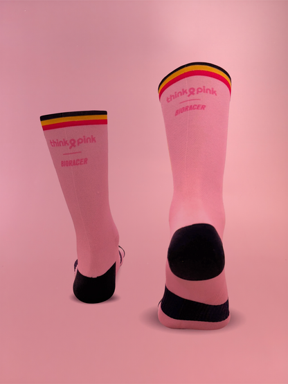 Belgian cycling Wielersokken - Think pink