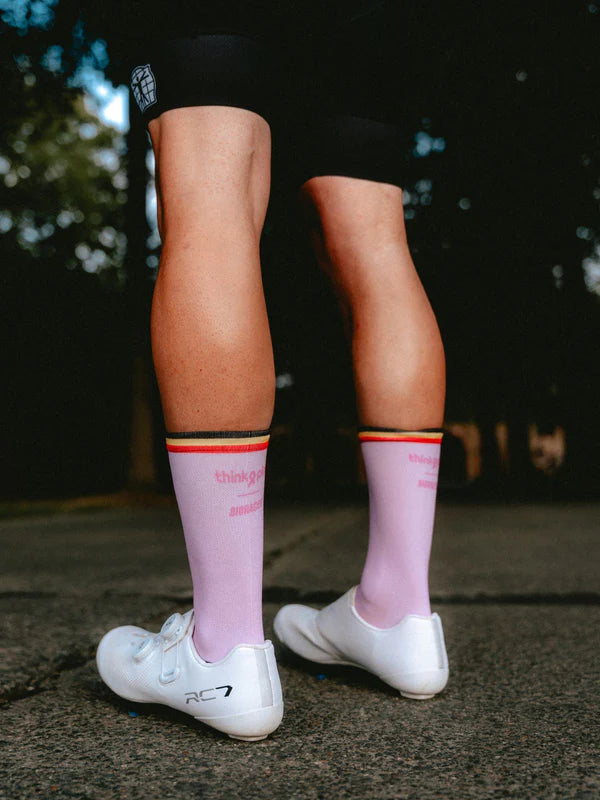 Belgian cycling Wielersokken - Think pink