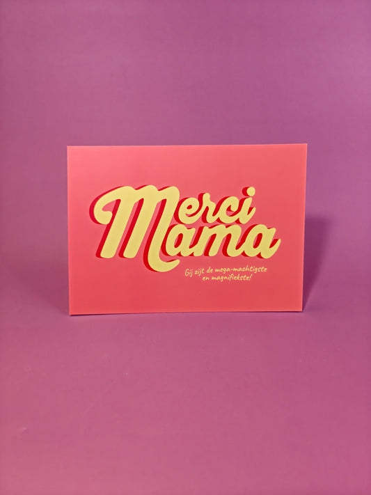 Merci mama kaart
